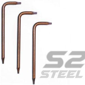 3-PACK T6/T8 TORX Bit L-Shape Wrench (Heat-Treated PRO S2 Metal)