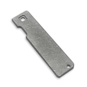 6AL-4V Titanium MICRO SLASH Edition RH Handle Scale (TiRant® RAZOR V3) Custom Milled In USA