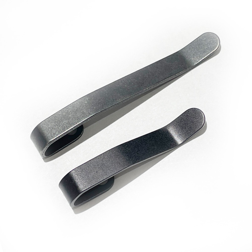 50MM Standard Clip For TiRant® RAZOR V2/V3 (Black PVD / Silver Stonewash) - Image 4