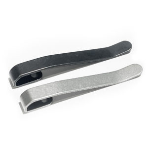 50MM Standard Clip For TiRant® RAZOR V2/V3 (Black PVD / Silver Stonewash)