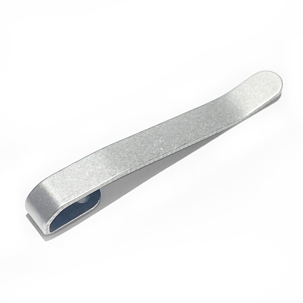 50MM Standard Clip For TiRant® RAZOR V2/V3 (Black PVD / Silver Stonewash) - Image 2