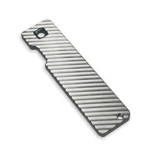 6AL-4V Titanium SLASH Edition RH Handle Scale (TiRant® RAZOR V3) Custom Milled In USA