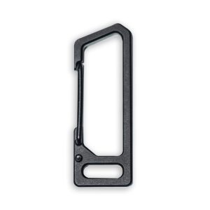 TiRant® LATCH SERIES Mini Titanium Carabiner (Jet-Black)