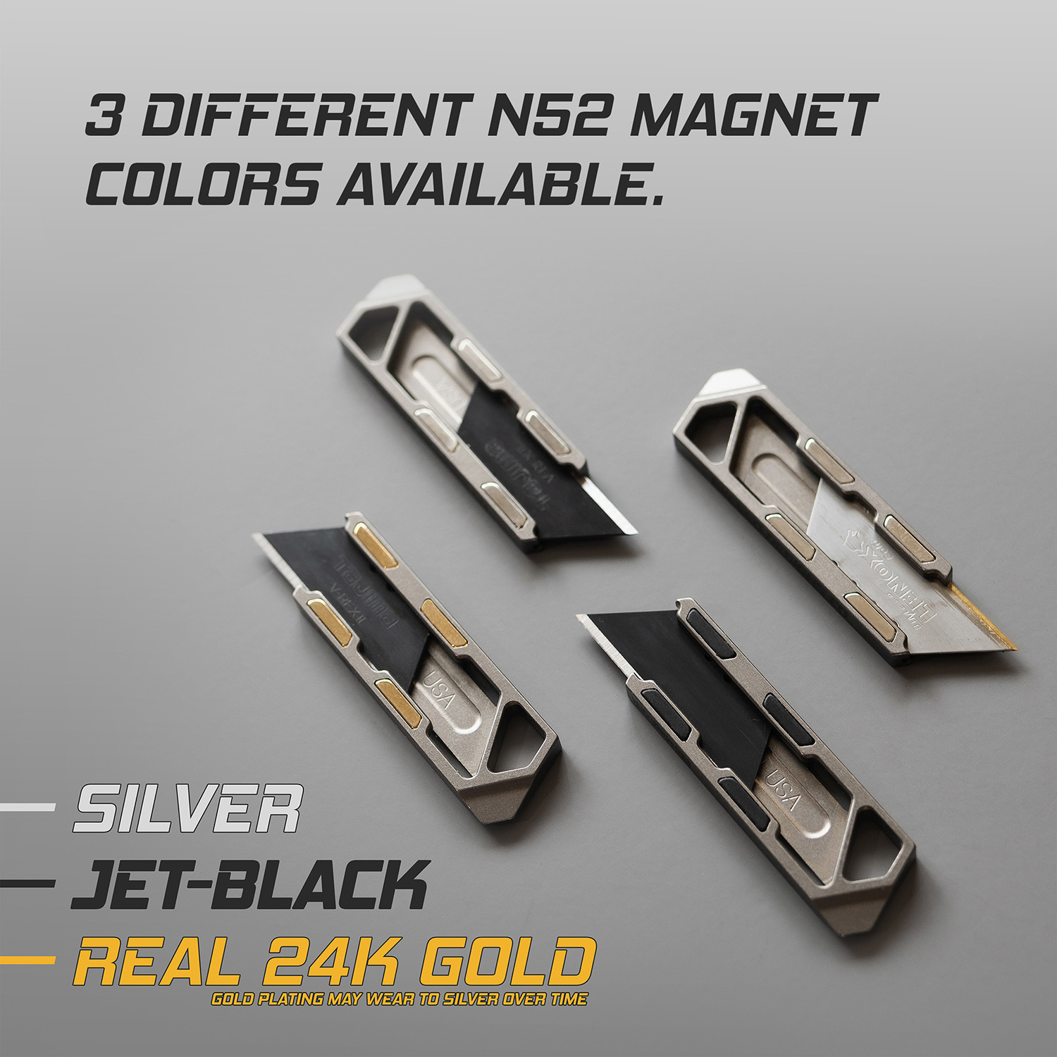 TiRant® RAZOR-M 3.0 MagLock Utility Knife (Stonewashed 6AL-4V Titanium) - Image 6