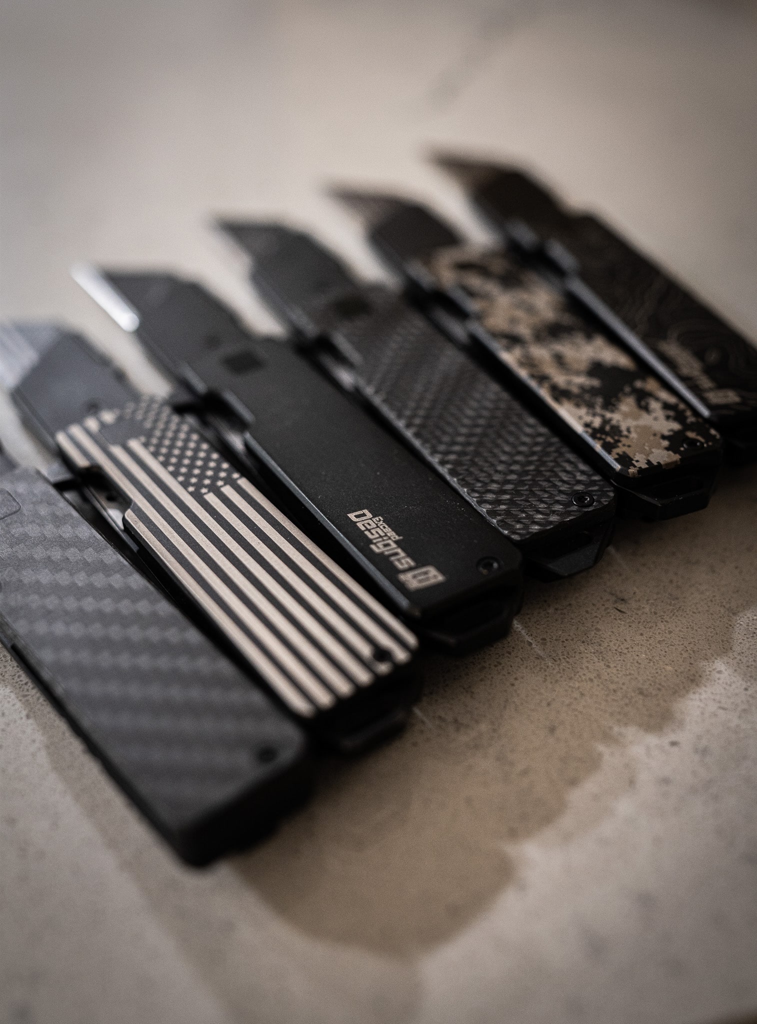 Jet-Black PVD 6AL-4V Titanium DIGITAL CAMO ANO RH Handle Scale (TiRant® RAZOR V3) Custom Laser In USA - Image 2