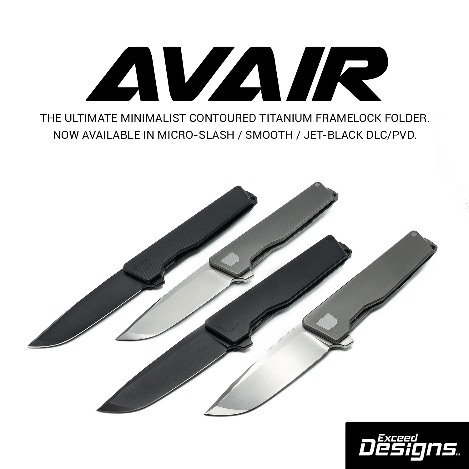 AVAIR M390 Framelock Folding Knife (Jet-Black PVD 6AL-4V Titanium) - Image 9