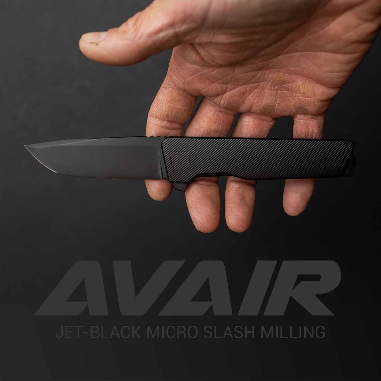 AVAIR M390 Framelock Folding Knife (Jet-Black PVD 6AL-4V Titanium) - Image 3