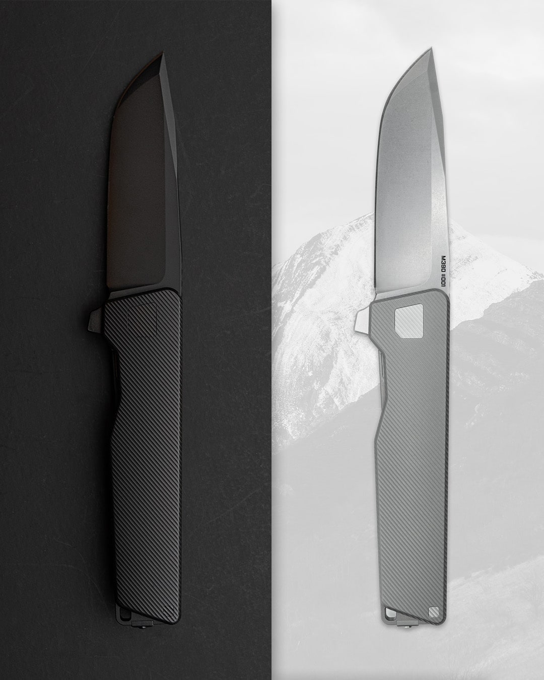 AVAIR M390 Framelock Folding Knife (Jet-Black PVD 6AL-4V Titanium) - Image 11