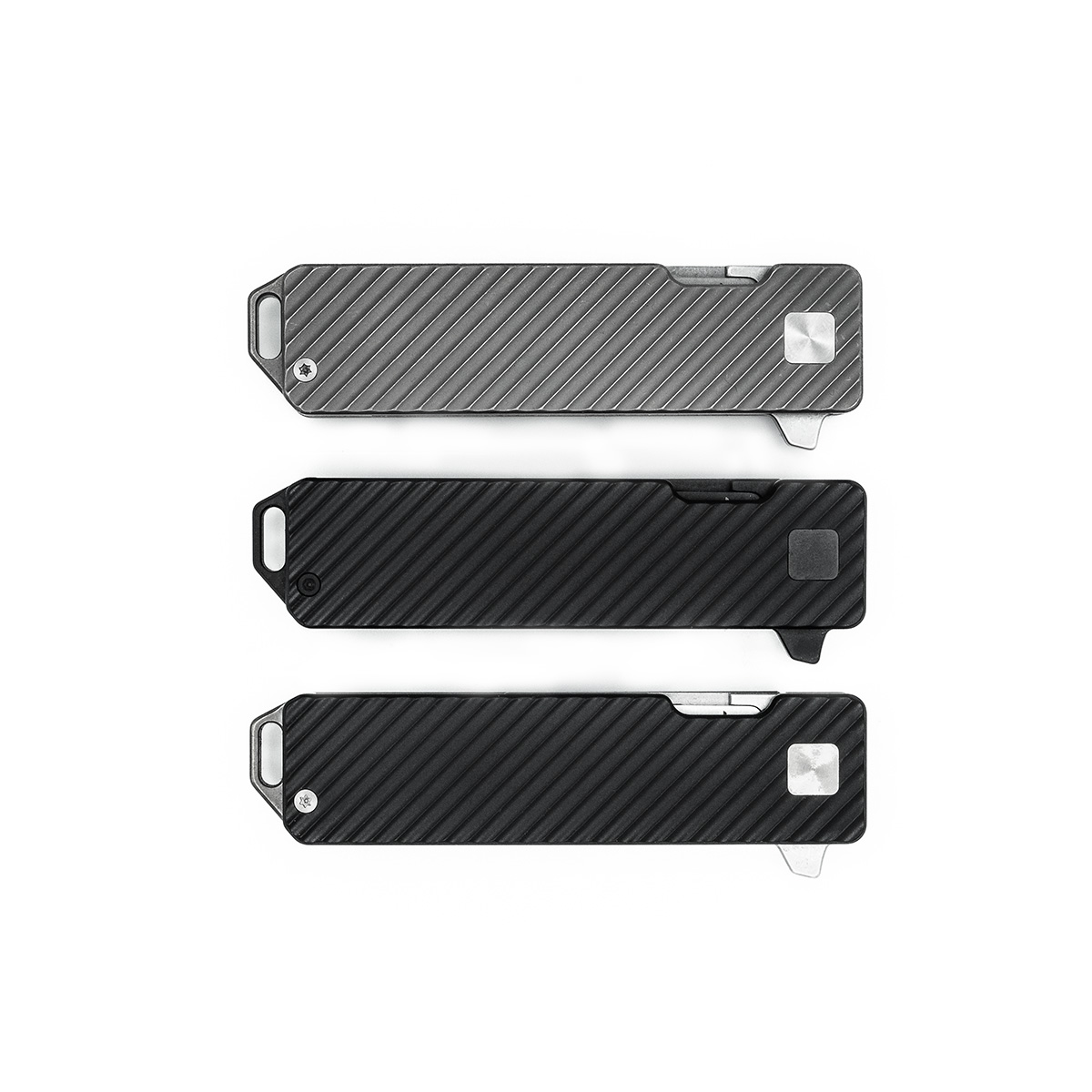 TiRant® RAZOR V3 Utility Knife (50/50 Jet-Black PVD 6AL-4V Titanium SLASH EDITION) - Image 5