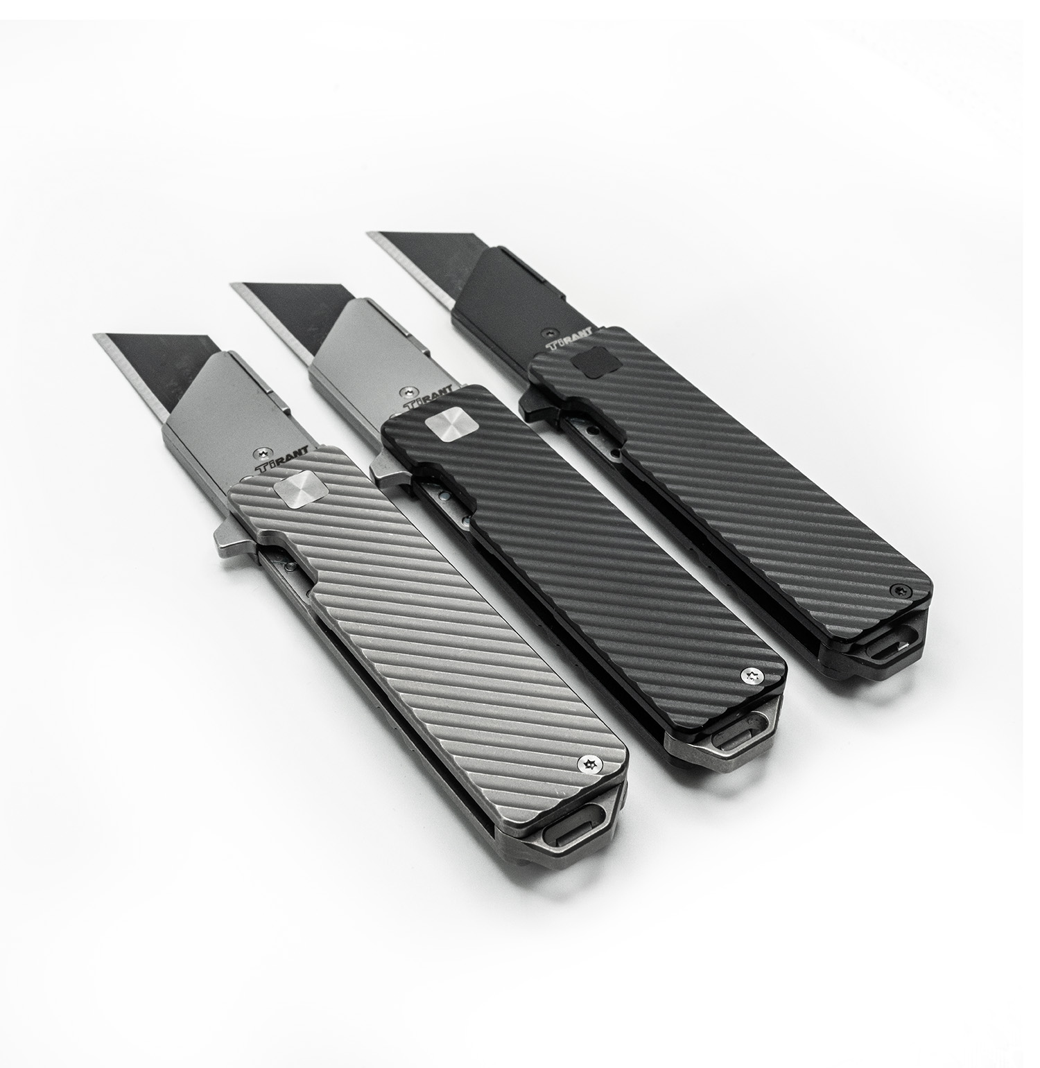 TiRant® RAZOR V3 Utility Knife (50/50 Jet-Black PVD 6AL-4V Titanium SLASH EDITION) - Image 4