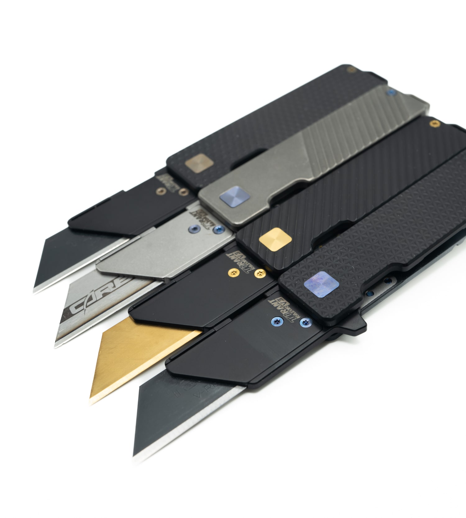 USA Flag GOLD SERIES Razor Blades (Premium TITANIUM Coated SK5 Utility Knife Blades) 5-Pack or 10-Pack - Image 4