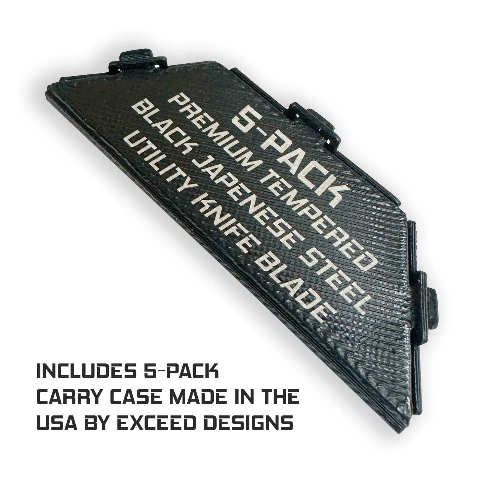 Black CASCADIA Topo Map Razor Blades Tajima V-REX II Premium Tempered Utility Knife Blades (5-Pack or 10-Pack) - Image 7