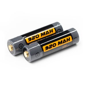 2-Pack 920MAH 14500 Battery With USB-C Rechargeable Port (INR14500) 3.7V 3.4Wh