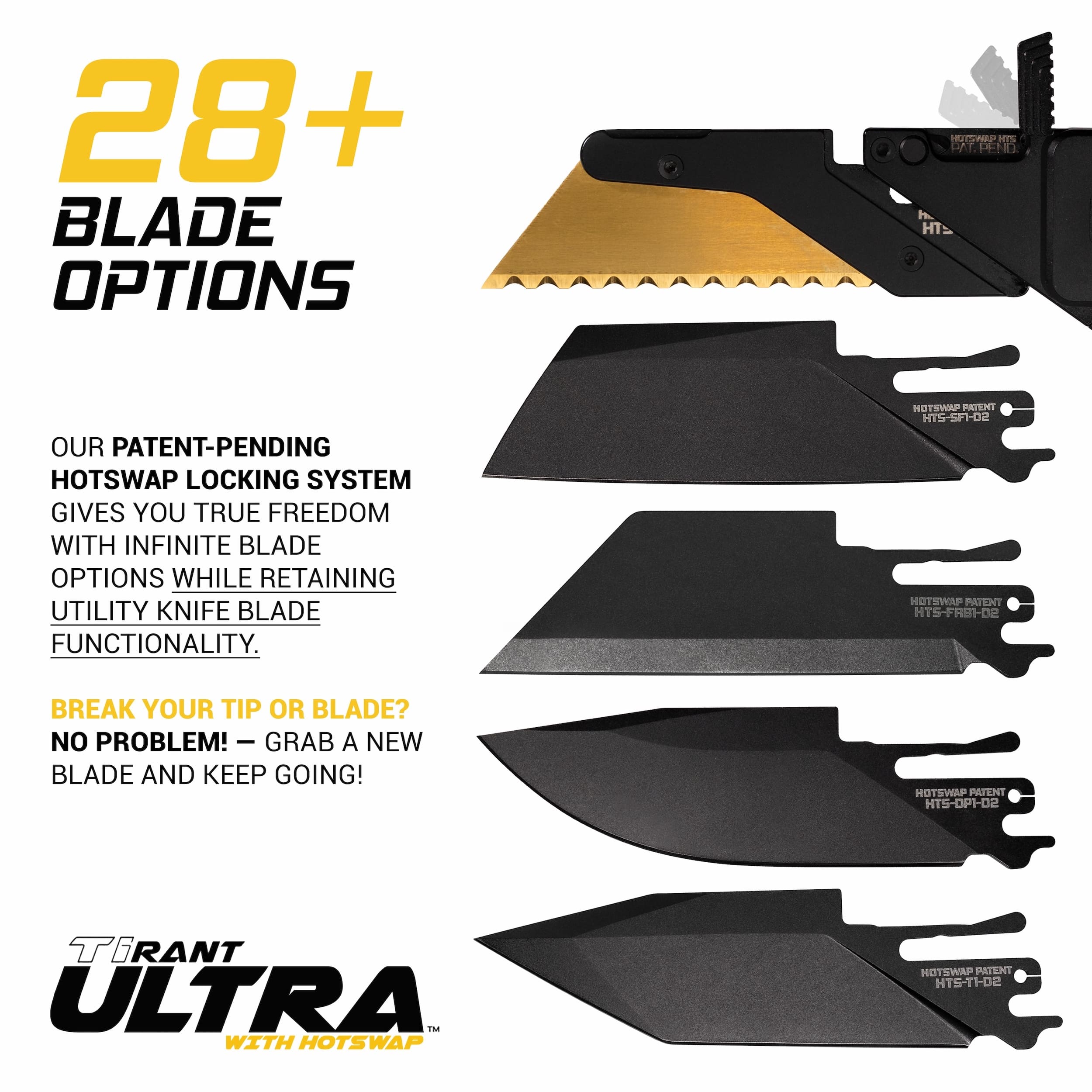 TiRant® ULTRA Utility Knife W/HotSwap™ Blade Replacements (6AL-4V Titanium) Centurion Bronze ANO + Jet-Black Hardware Contrast - Image 9