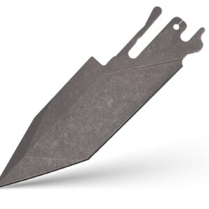 TiRant ULTRA HotSwap™ Tanto/Spearpoint Blade Replacement (Stonewashed D2 Tempered HRC 61+)