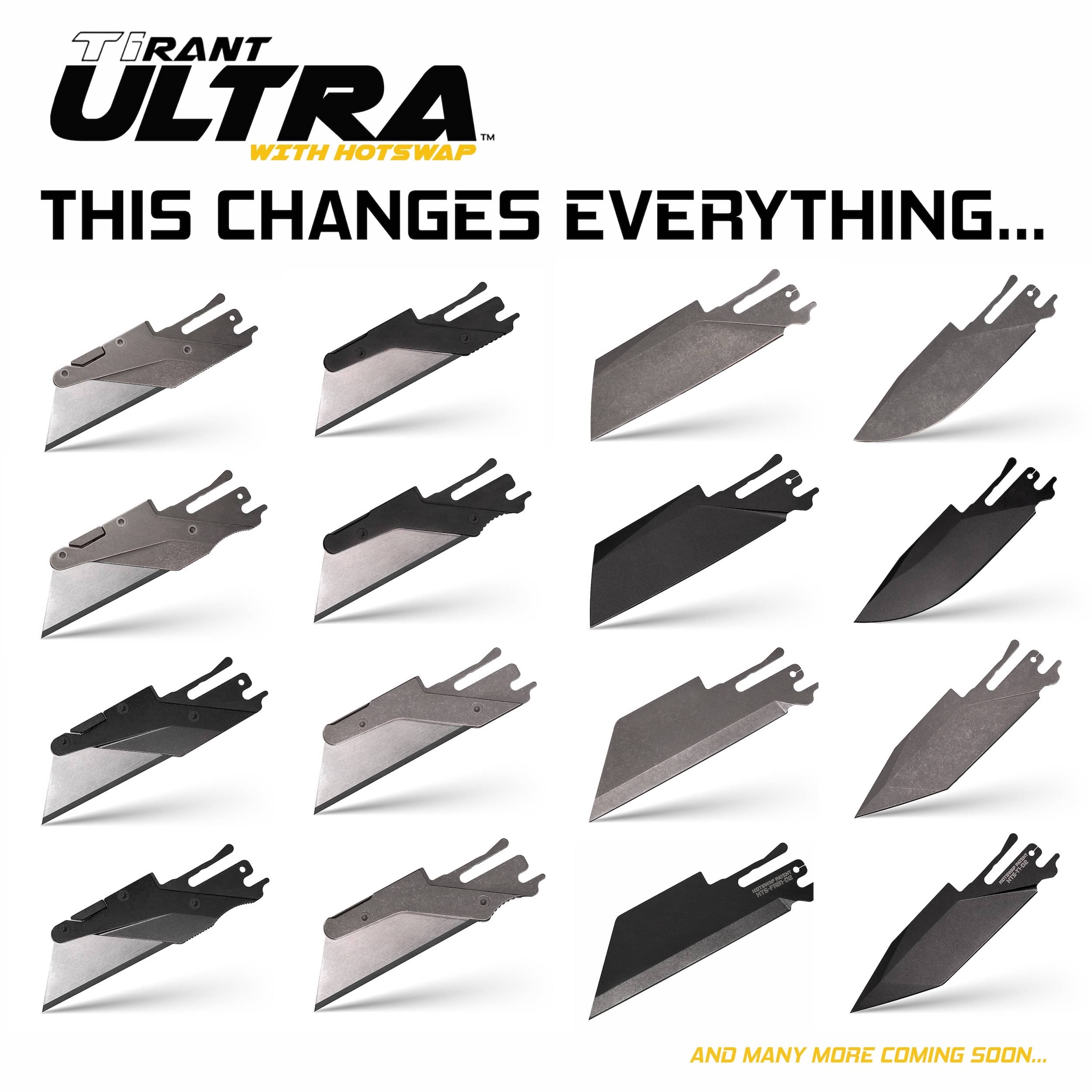 TiRant® ULTRA Utility Knife W/HotSwap™ Blade Replacements (6AL-4V Titanium) Centurion Bronze ANO + Jet-Black Hardware Contrast - Image 11