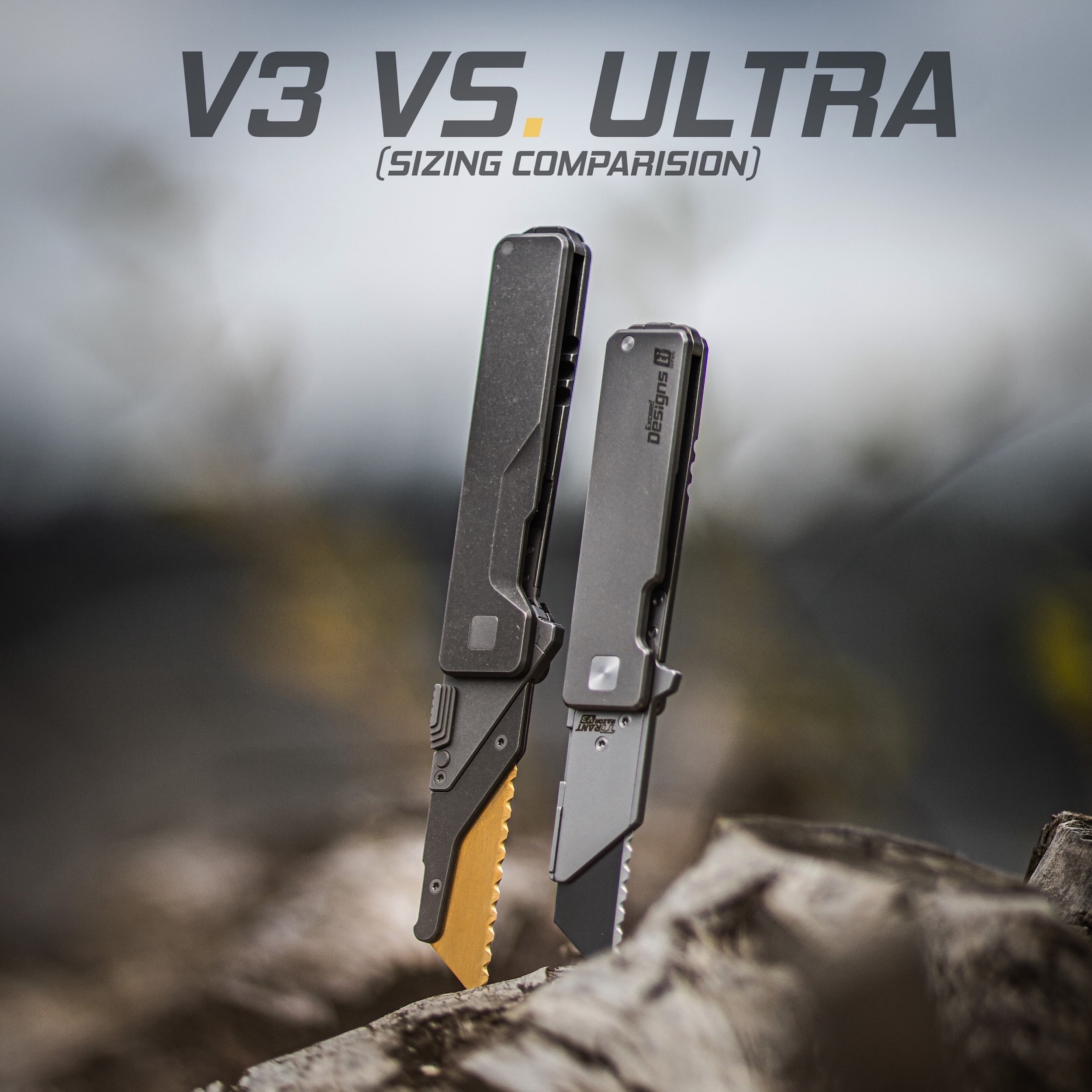 TiRant® ULTRA Utility Knife W/HotSwap™ Blade Replacements (6AL-4V Titanium) Centurion Bronze ANO + Jet-Black Hardware Contrast - Image 8