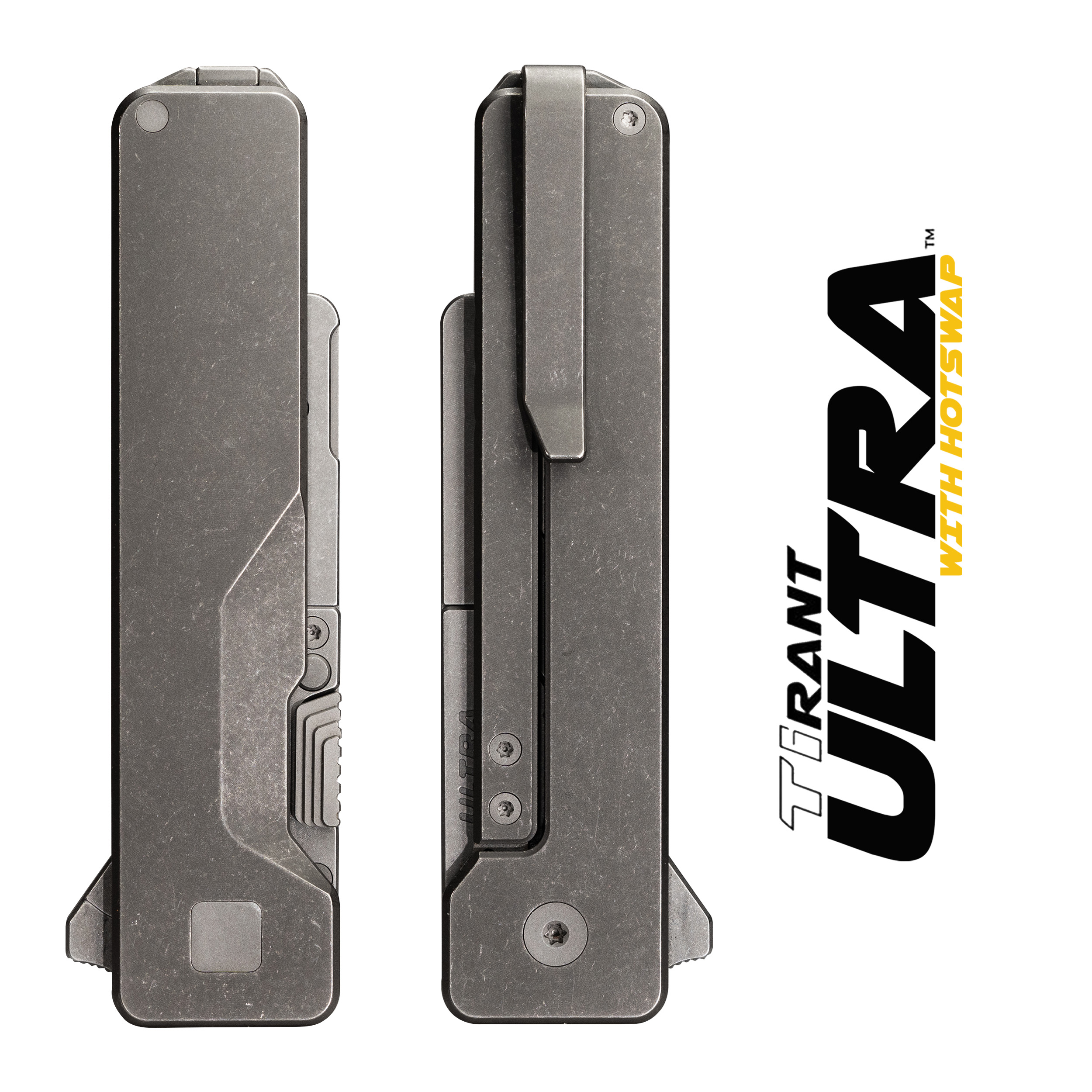 TiRant® ULTRA Utility Knife W/HotSwap™ Blade Replacements (6AL-4V Titanium) Centurion Bronze ANO + Jet-Black Hardware Contrast - Image 7