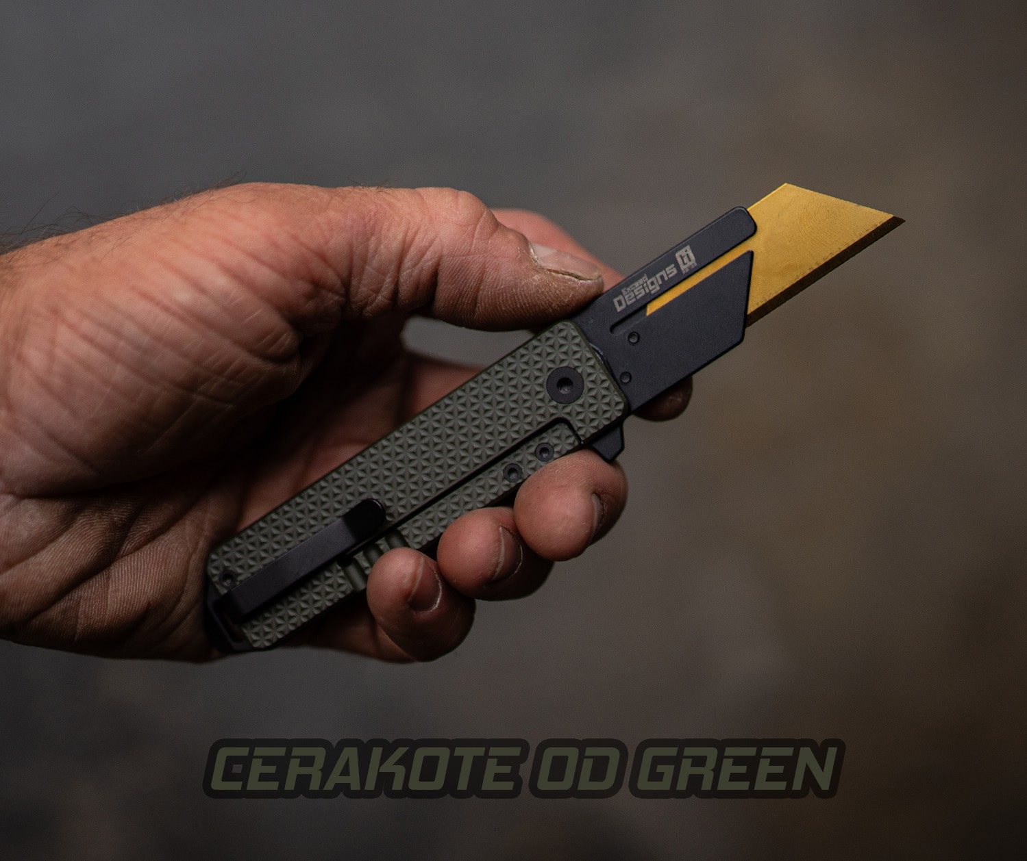 (SOLD OUT) TiRant® RAZOR V3 Utility Knife (CERAKOTE 6AL-4V Titanium) Dual APEX WORKS (Limited-Edition Drop) - Image 6