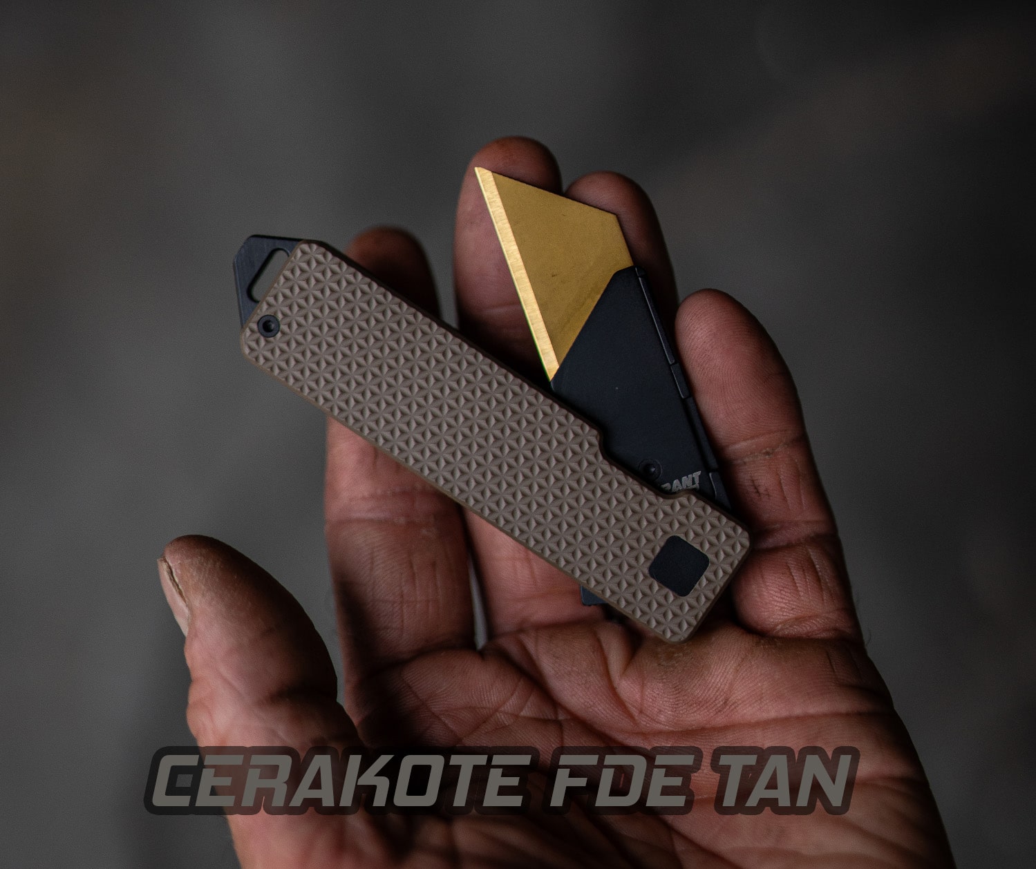 (SOLD OUT) TiRant® RAZOR V3 Utility Knife (CERAKOTE 6AL-4V Titanium) Dual APEX WORKS (Limited-Edition Drop) - Image 8