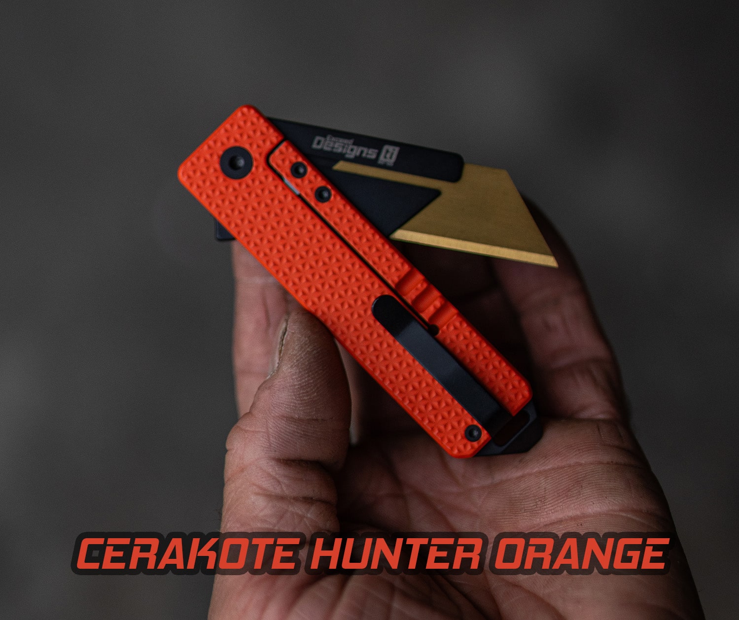 (SOLD OUT) TiRant® RAZOR V3 Utility Knife (CERAKOTE 6AL-4V Titanium) Dual APEX WORKS (Limited-Edition Drop) - Image 5