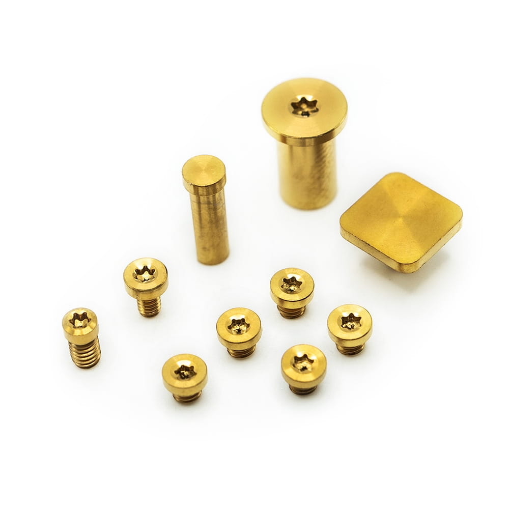 TiRant ULTRA Spare Titanium Anodized 10-Piece Screw & Hardware Kit (Blue / Gold / Bronze) - Image 4