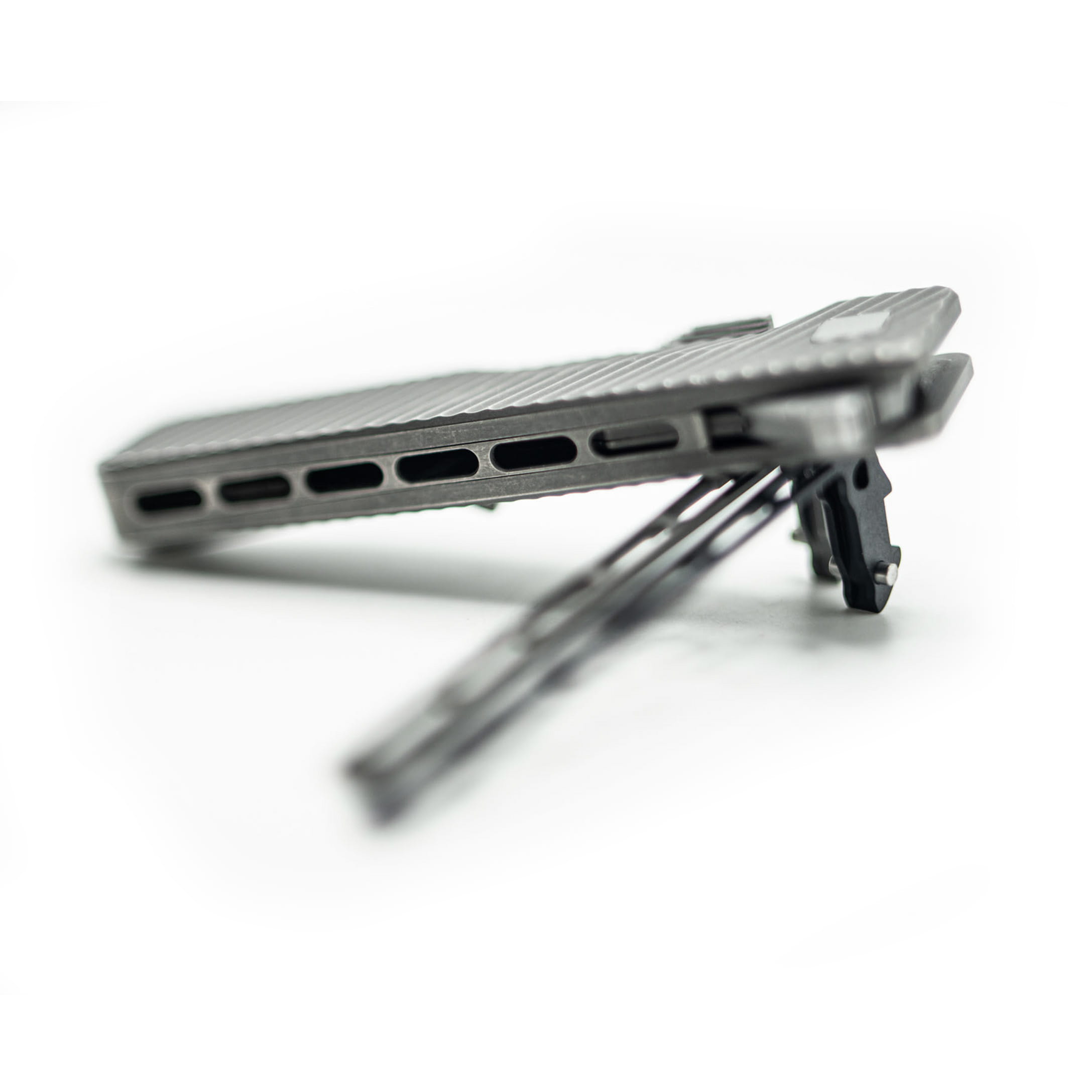 TiRant ULTRA Full-Length SKELETON MILLED 'Integral-Like' Back Spacer (Stonewashed or Color ANO 6AL-4V Titanium) - Image 7