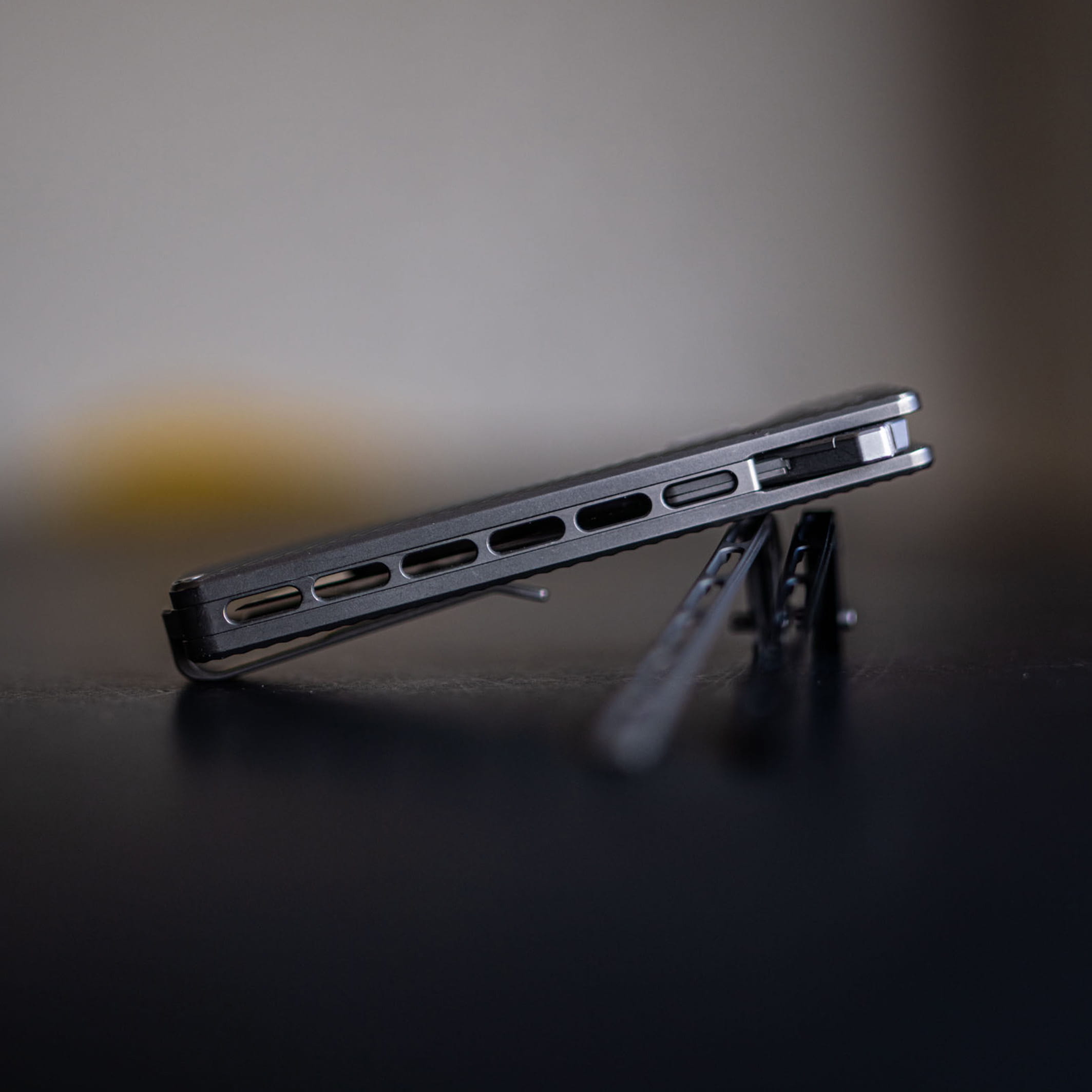 TiRant ULTRA Full-Length SKELETON MILLED 'Integral-Like' Back Spacer (Stonewashed or Color ANO 6AL-4V Titanium) - Image 2