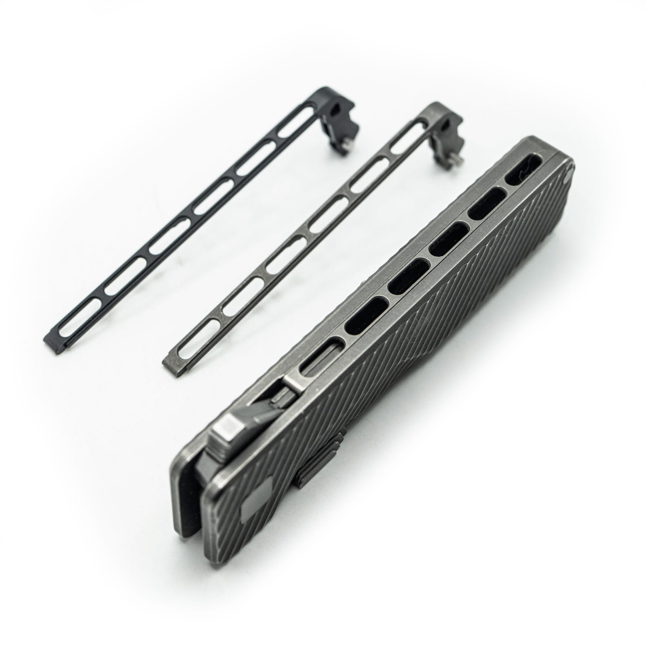 TiRant ULTRA Full-Length SKELETON MILLED 'Integral-Like' Back Spacer (Stonewashed or Color ANO 6AL-4V Titanium) - Image 5