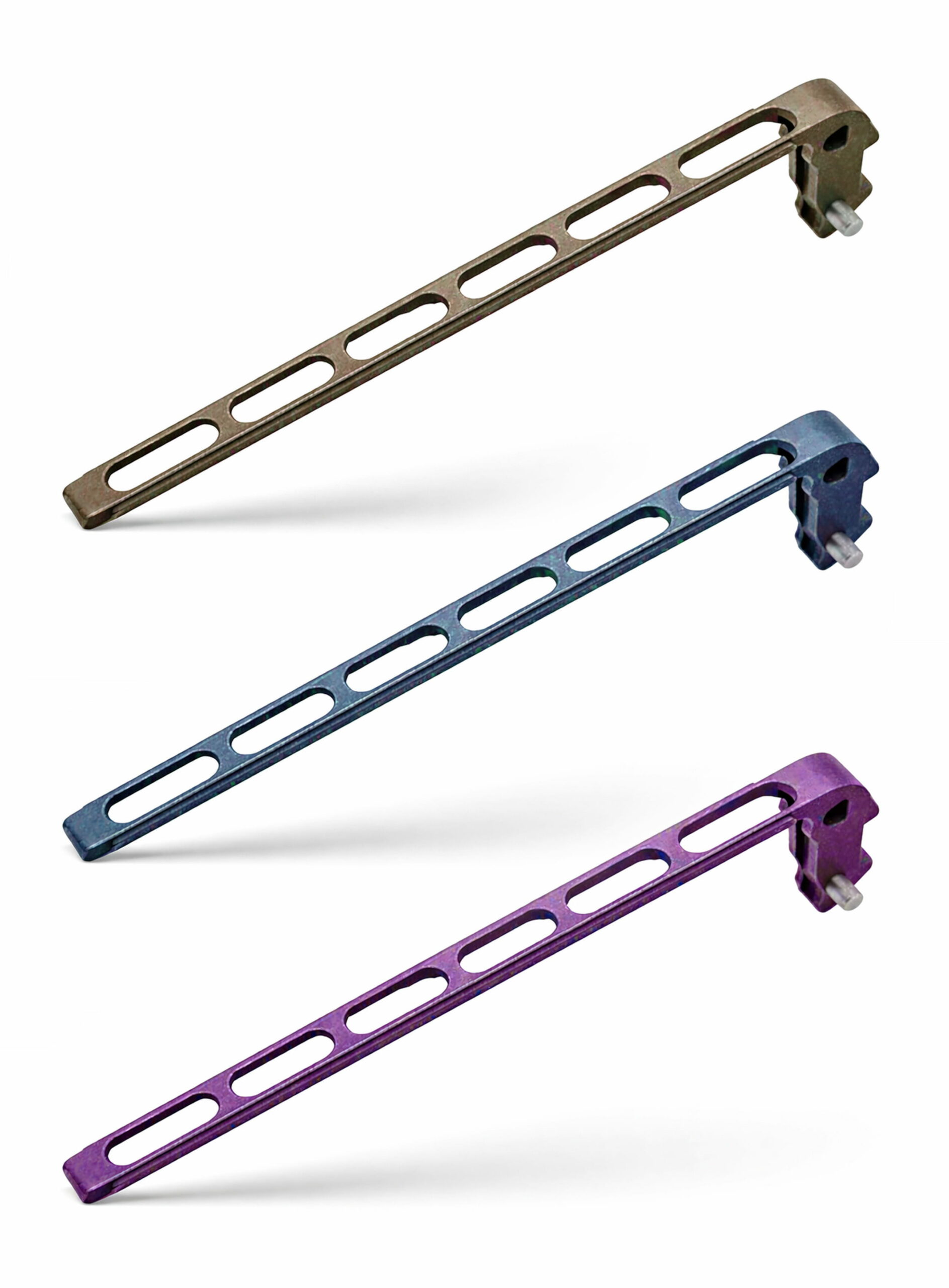 TiRant ULTRA Full-Length SKELETON MILLED 'Integral-Like' Back Spacer (Stonewashed or Color ANO 6AL-4V Titanium) - Image 4