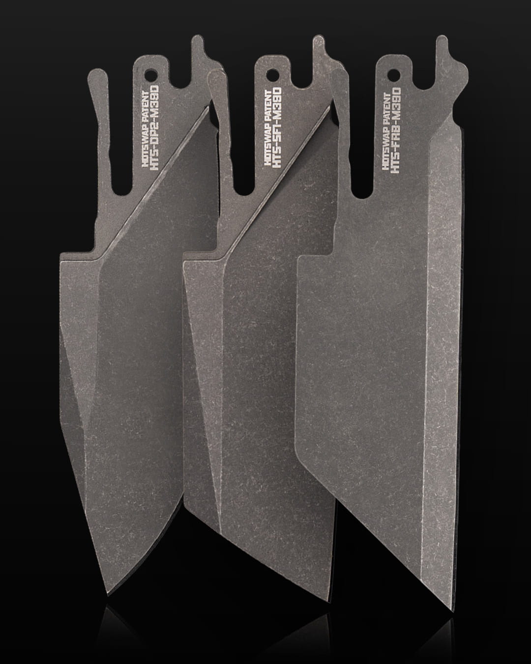TiRant ULTRA HotSwap™ Drop Point Blade Replacement (Jet-Black EXTRA THICK 2.5mm M390 Tempered 61-62+ HRC) - Image 3
