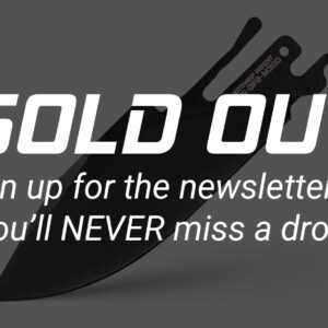 TiRant ULTRA HotSwap™ Drop Point Blade Replacement (Jet-Black D2 Tempered HRC 61+)