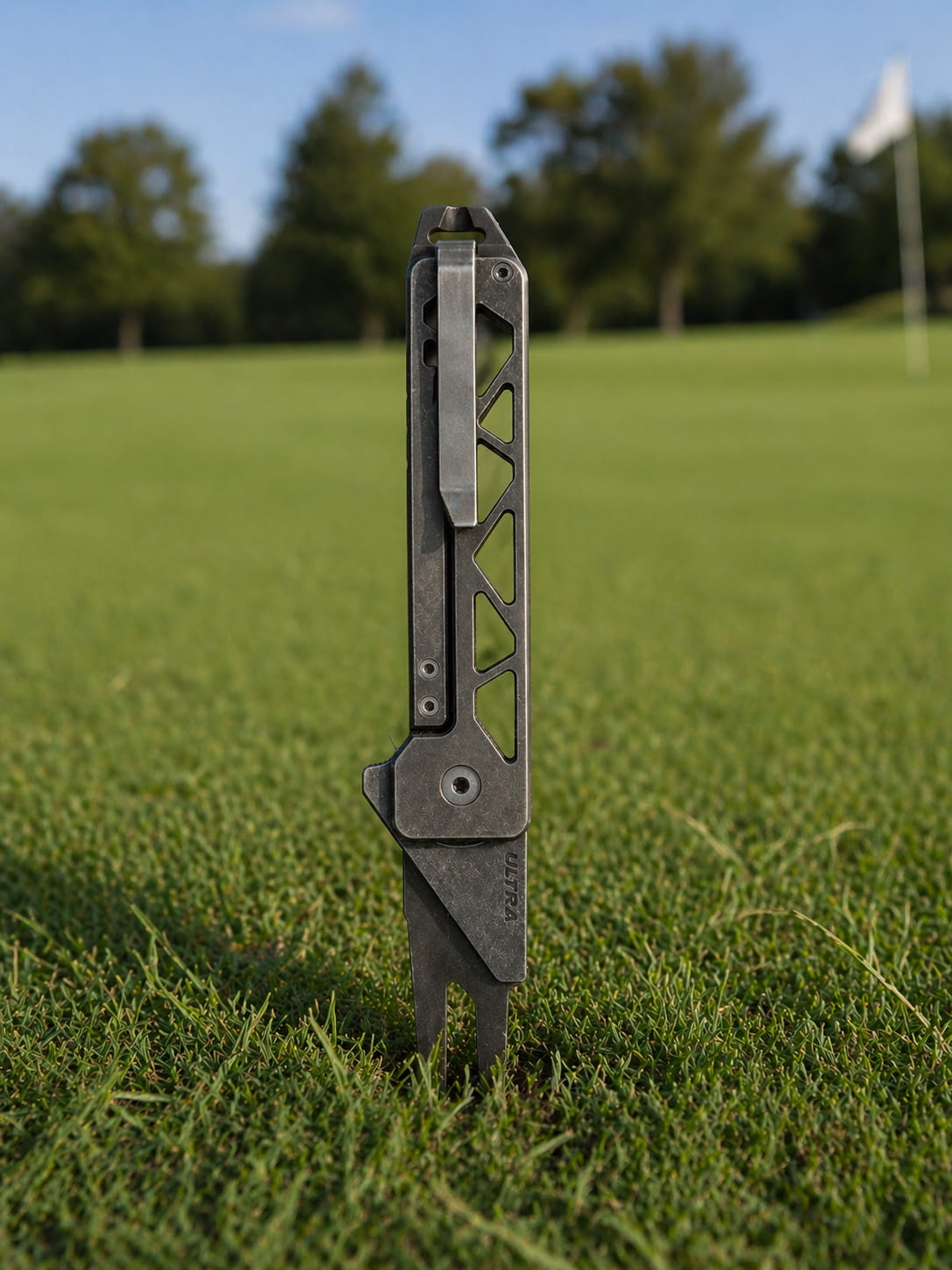 TiRant ULTRA HotSwap™ 1.5MM Premium Titanium Golf Divot Tool (Jet-Black PVD 6AL-4V Titanium) - Image 4
