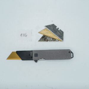 BUILD #106 — Condition 10/10 — TiRant RAZOR V3 + Rare USA-MILLED Fish-Grip Dark Stonewash RH Scale Pre-Built + 3 Custom Laser Engraved Razor Blades From The ToolRoom