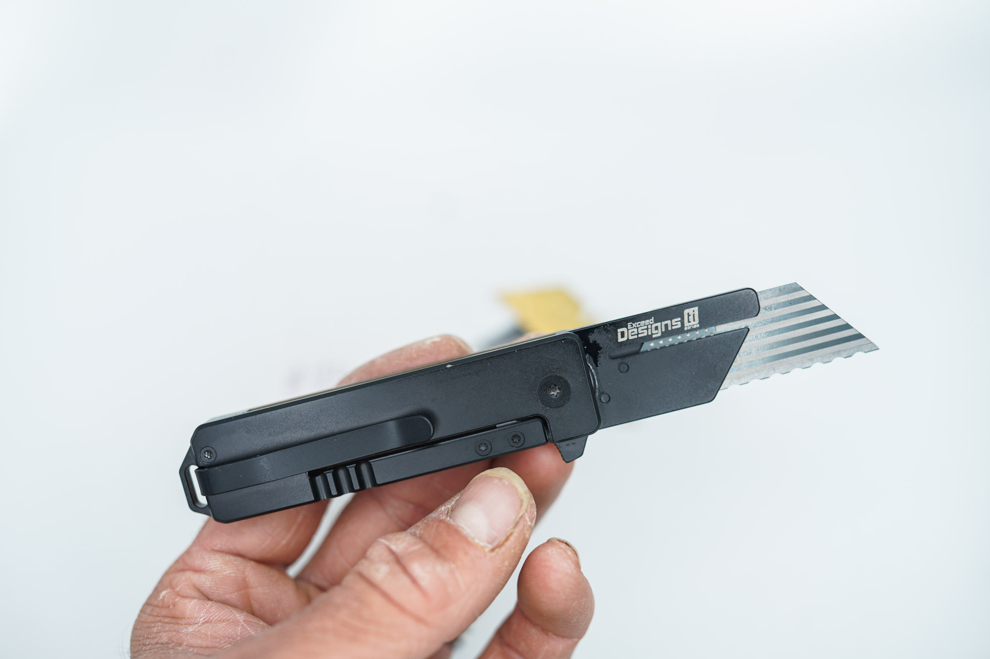 BUILD #124 — Condition 8/10 — TiRant RAZOR V3 Centurion Bronze RH Handle + Jet-Black LH Scale + Black Hardware / Blade Holder + 4X Custom Laser Engraved Razor Blades From The ToolRoom - Image 6